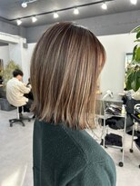 レブ 三条河原町(Reb,) 外はねボブハイライト30代40代似合わせヘア小顔カット前髪カット