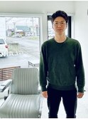 ナチュラルアップバングスタイル