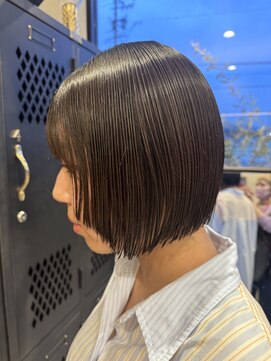 アチーブリス(achieve Liss) ボブスタイル暗髪☆大人可愛い×切りっぱなし20代30代40代