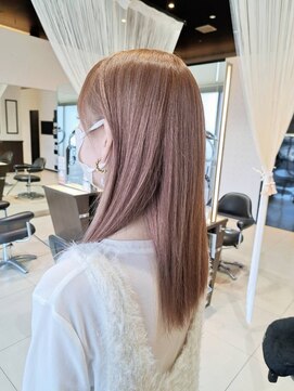 ミック ヘアアンドメイクアップ 高田店(miq Hair&Make up) マロンベージュ/ミルクティーベージュ/ブリーチなし/秋カラー