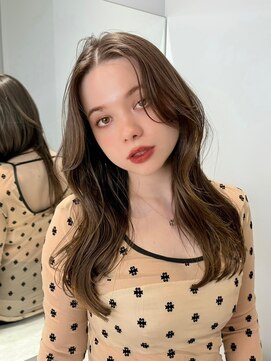 ノク 渋谷(nok) ヨシンモリ顔まわりレイヤー_黒髪ボブルフネビージュ