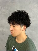 men's波巻きパーマ