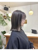 イメチェン/ホワイトブロンド/外ハネボブ/美髪/恵比寿/アッシュ