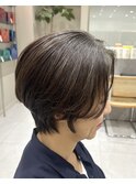 白髪ぼかし×ショート【戸塚/戸塚駅/白髪ぼかし/】