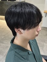 ヒュイル バイ ニアウ(Hwyl by Niau) メンズカットパーママッシュミニウルフカットナチュラルツーブロ