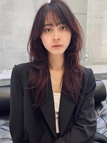 ボルドー　顔まわりレイヤー　レイヤー　フェイスレイヤー