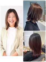 【佐伯風子/サエキフウコ】似合わせレイヤー/ウルフボブ/ミディアムレイヤー