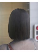 小顔グレージュボブ◎ワンカラー＋トリートメント