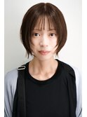 小顔ショートボブ　レイヤーボブ　
