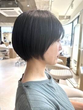 コンティロミー(CONTI ROMMY.) 20代～50代◎丸みマッシュボブ黒髪ショート☆トリートメント