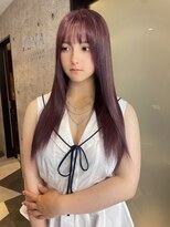 ジーナ 名駅(XENA.) 《YURI》カシスラベンダー/カシスパープル/ブリーチ1回