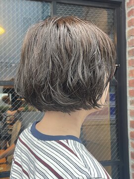 オーガニック アトリエ 大宮(organic+atelier) 秋色◎大人可愛いミニボブパーマショートボブくせ毛風小顔ヘア