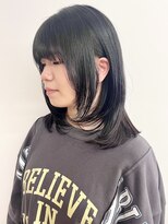 モリオフロムロンドン 松戸店(Morio from London)&nbsp;【morio松戸 アイダ】黒髪ミディアムレイヤーワンカールレイヤー