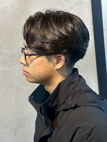 サイクル(CYCLE)&nbsp;MEN'S HAIR/サーフカール／刈り上げセンターパート/伊勢崎