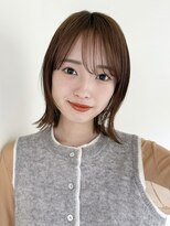 ガーデン 渋谷(GARDEN) 外ハネボブ/ストレート/シースルーバング/ベージュカラー