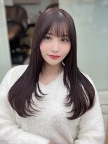 ソラ 広尾店(SORA)&nbsp;レイヤーカット/ピンクブラウン/顔周りカット