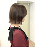 【Say.福岡】切りっぱなしボブ/地毛風ストレート/ 外ハネ/小顔