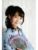 ヘアリゾート ブーケ(hair+resort bouquet)&nbsp;浴衣アレンジハーフアップ