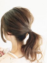 リトルカモジマ バイ ヴィーヴル(little kamojima by BIVRE)&nbsp;ラベンダーアッシュ×ポニテアレンジ 【表原巧】