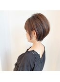 丸みのあるショート
