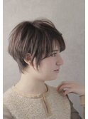 大人可愛い20代30代40代小顔ワンサイドショートボブ