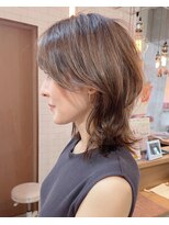 エレノア トーキョー 恵比寿(ELEANOAH TOKYO) プチウルフカット　ピンクベージュインナーグレージュ前髪愛され