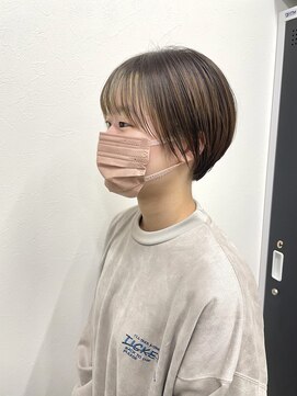 フレーム ヘア ルーム 天王寺駅前店(FRAME hair room) 前髪あり丸みショート/20代/30代/40代