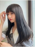 韓国風フルバング×艶ストレート