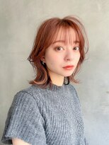 マノン バイ エイチ(MANON by H) 【MANON】アプリコットベージュxくびれミディアム