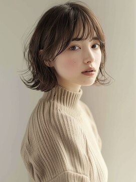 アルトリスト(Altruist Aging×HAIR&SPA) ★ダークアッシュ大人ガーリーボブ着物ミディアムレイヤーカット