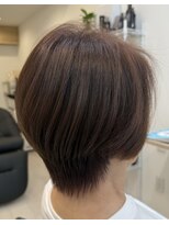 モクヘアー(moc hair)&nbsp;暖色系のツヤツヤショート★