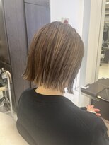 プランタン フォー ヘアー(printemps FOR HAIR) ハイライト×切りっぱなし×ブラウンベージュ