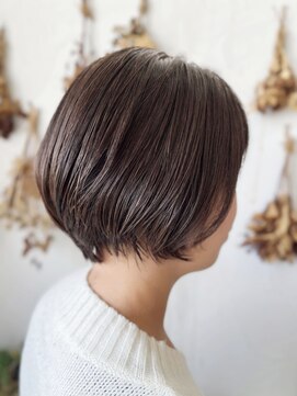 ヘアスタジオ ブリエ(HAIR STUDIO BRILLER) 2024 ショートボヴ × ナチュラルブラウン ハイライト 髪質改善