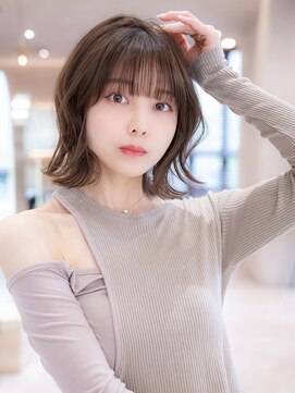 エースハバナ 渋谷(1 HAVANA) チョコグレージュ/20代30代大人かわいい/ミディアムレイヤー