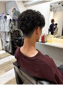 ショートセンターパートルーズパーマ