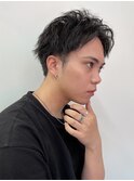 センターパート アップバング 束感 メンズカット/葛西メンズ