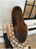 ロング×艶グレージュ