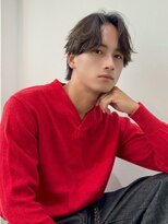 ツーダブル 大阪梅田(WW..)&nbsp;ツイストスパイラルパーマツーブロック刈り上げメンズマッシュ