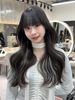 アスター 天神大名店(Aster) 小顔に見えるトレンドヘア/黒髪/オリーブグレー/ココアベージュ