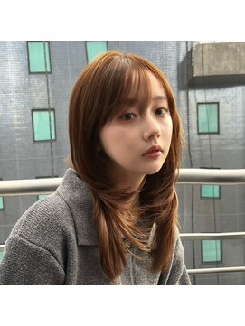 アマトウキョウ アユンチェ(AMA TOKYO×AYUNCHE) レイヤー_韓国ヘア_透明感カラー