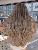 オニキス 原宿(ONYX)&nbsp;r56 白髪白髪ぼかしハイライトバレイヤージュ50代ミディアム