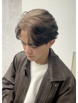 コンマ(,) センターパート×エンドカラー