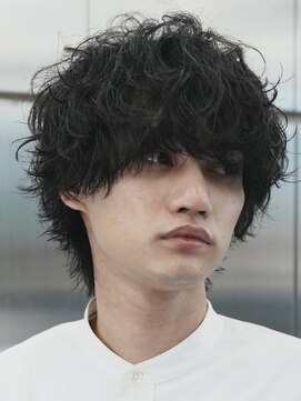 フィフス 大分(fifth) 大分シャドウパーマメンズカットラウンドマッシュツーブロック
