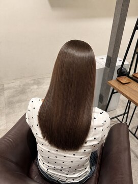 キャパ セントラル 天神 大名店(CAPA central) 髪質改善　チョコレートブラウン　透明感カラー 20代