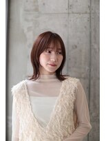 ピズムハク(PISM hak)&nbsp;外はねボブ/顔まわりレイヤー/グレージュ