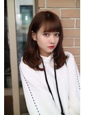 【salon de MiLK 原宿】耳かけ×透明感ミントベージュ