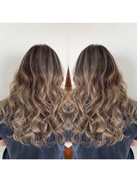 美容室クラフト 横芝店 バレイヤージュカラー