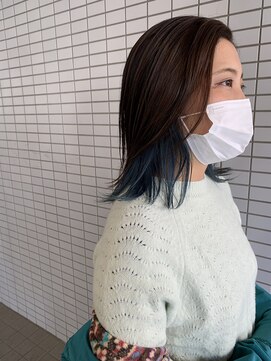 ヘアアンドスペース ベロン(hair&space velon) インナーブルージュカラー