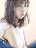 甘ナチュ◯ニュアンスストレート◯ミディアムボブ