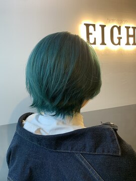 エイト 池袋店(EIGHT ikebukuro) ターコイズグリーン*富澤翼
